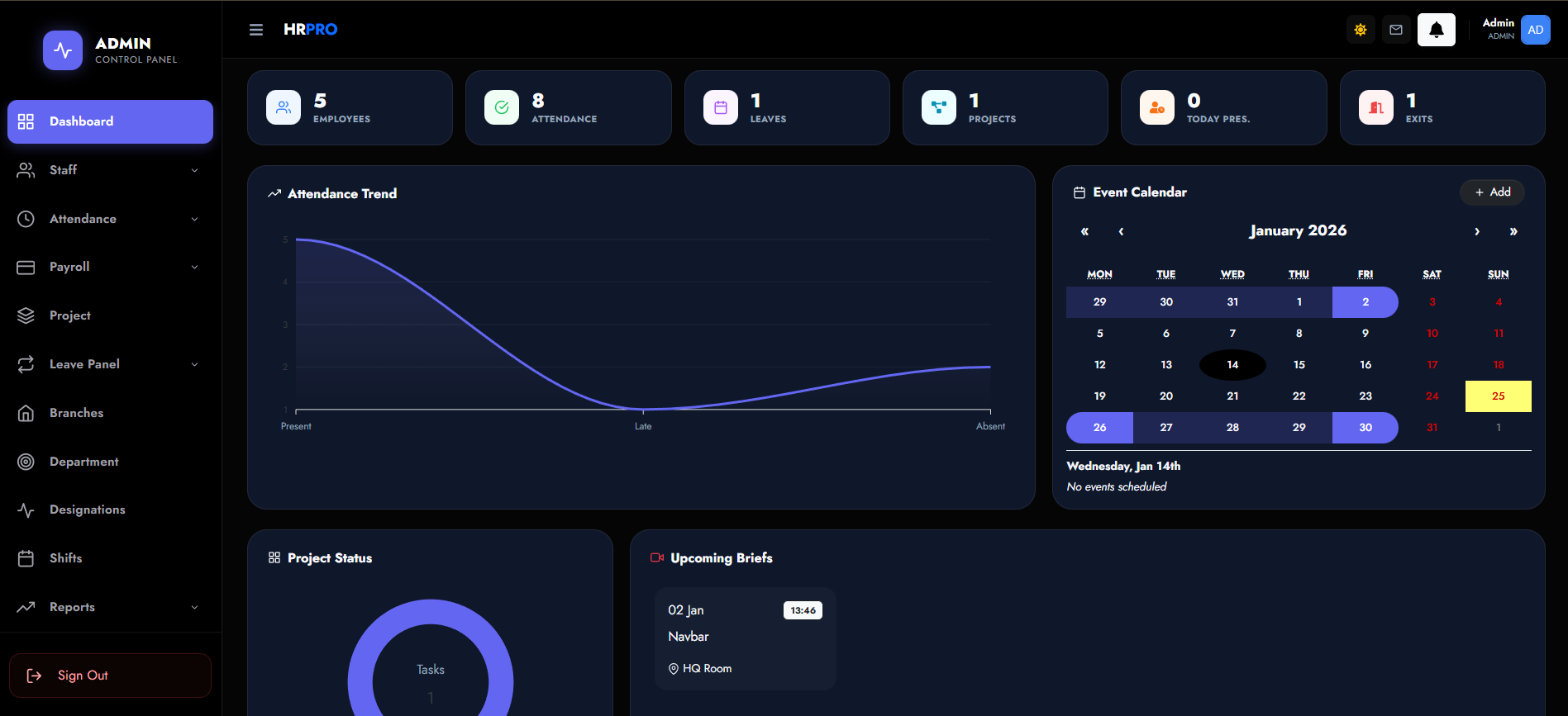 Dashboard Preview